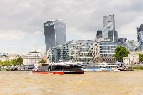 Londres Inglês Julho 2016 Bairro Empresarial Londres Capital Grã Bretanha — Fotografia de Stock