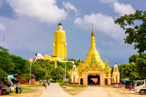 Monywa Myanmar Aug 2016 Maha Bodhi Htaung Famous Buddhist Region — Stock Photo, Image