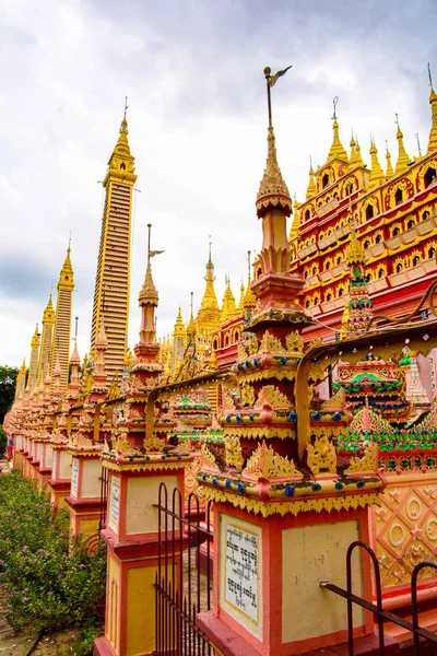Monywa Myanmar Aug 2016 Thambuddhe Pagoda Complex Sambuddhe Een Van — Stockfoto