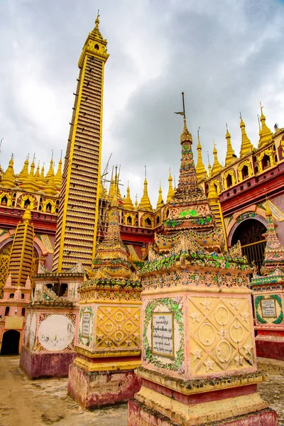 Monywa Myanmar August 2016 Thambuddhe Pagode Komplex Sambuddhe Eine Der — Stockfoto