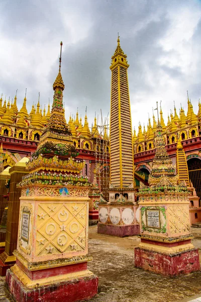 Monywa Myanmar August 2016 Thambuddhe Pagode Komplex Sambuddhe Eine Der — Stockfoto
