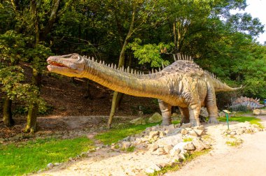 Bratislava, Slovakya - 28 Eylül 2016: Bratislava, Slovakya'nın gözde mekanlarından dinopark.