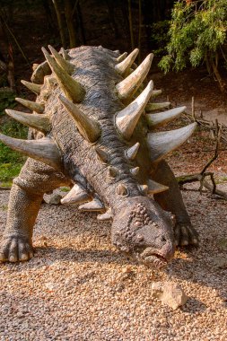 Bratislava, Slovakya - 28 Eylül 2016: Bratislava, Slovakya'nın gözde mekanlarından dinopark.