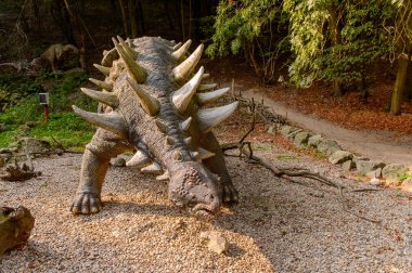 Bratislava, Slovakya - 28 Eylül 2016: Bratislava, Slovakya'nın gözde mekanlarından dinopark.
