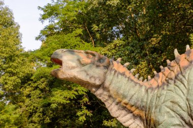 Bratislava, Slovakya - 28 Eylül 2016: Bratislava, Slovakya'nın gözde mekanlarından dinopark.