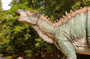 Bratislava, Slovakya - 28 Eylül 2016: Bratislava, Slovakya'nın gözde mekanlarından dinopark.