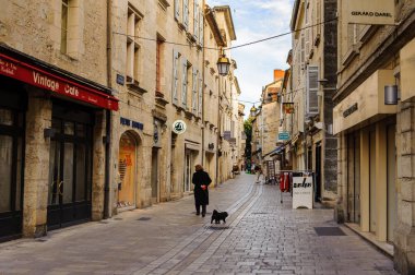 Perigueux, Fransa - 11 Ekim 2016: Perigueux, Fransa. Kasaba, Bir Roma Katolik piskoposluğunun merkezidir..