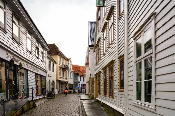 Bergen Nowray Sep 2016 Arquitetura Bergen Segunda Maior Cidade Noruega — Fotografia de Stock