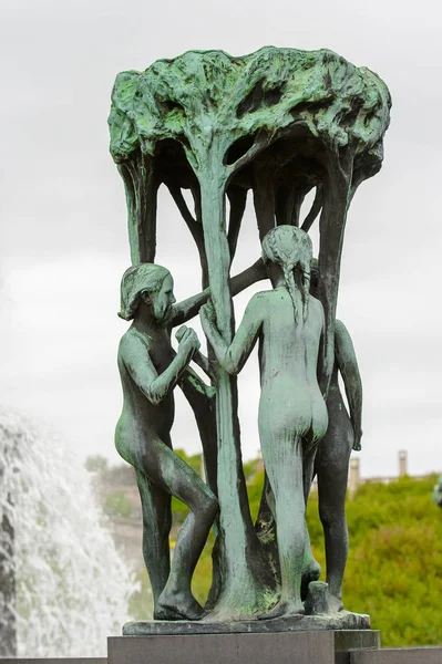 Oslo Noruega Sep 2016 Escultura Gustav Vigeland Parque Frogner Gustav — Fotografia de Stock