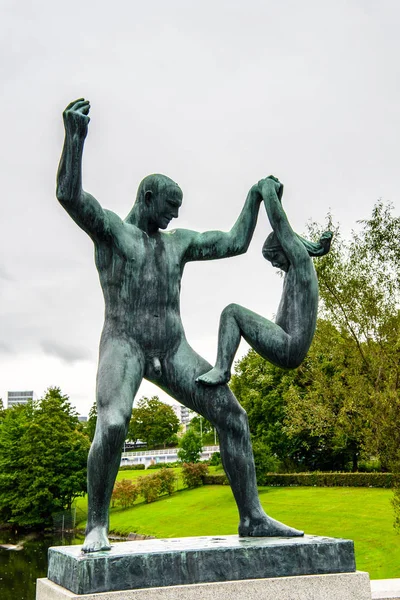 Oslo Noruega Sep 2016 Escultura Gustav Vigeland Parque Frogner Gustav — Fotografia de Stock