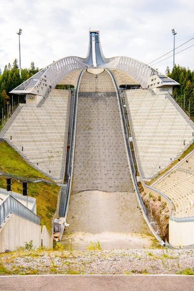 Oslo Norwegia Wrz 2016 Skocznia Narciarska Holmenkollen National Arena Punkt — Zdjęcie stockowe