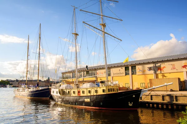 Stockholm Suecia Sep 2016 Barco Estocolmo Suecia Estocolmo Ciudad Más —  Fotos de Stock