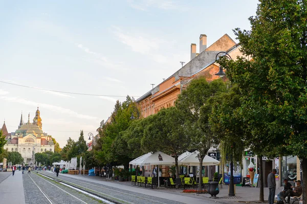 Kosice Slovakia Sep 2016 Architecture Main Street Kosice Biggest City — Stock Photo, Image