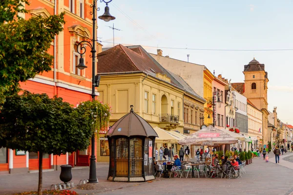 Kosice Slovensko Září 2016 Hlavní Ulice Hlavna Největší Město Východním — Stock fotografie