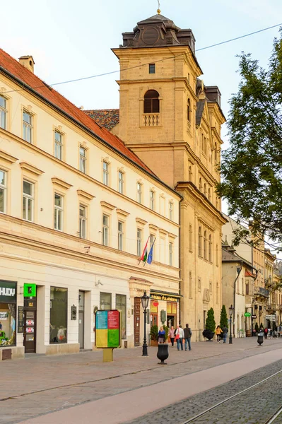 Koszyce Słowacja Września 2016 Architektura Głównej Ulicy Koszyc Największego Miasta — Zdjęcie stockowe