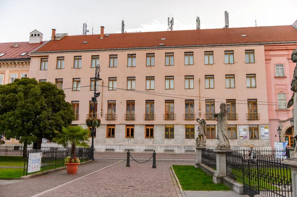 Kosice Slovakia Sep 2016 Arquitetura Rua Principal Kosice Maior Cidade — Fotografia de Stock