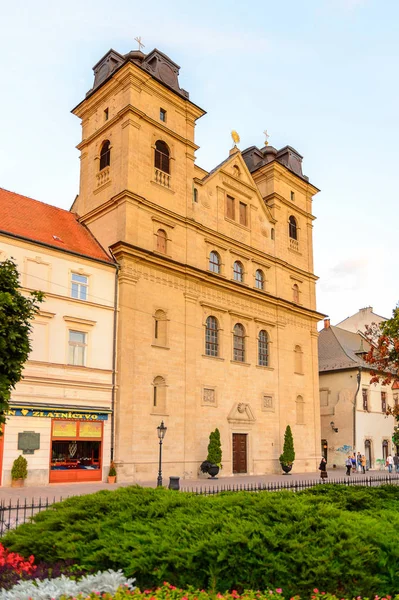 Kosice, Slovakya - 25 Eylül 2016: Slovakya'nın doğusundaki en büyük şehir olan Kosice'nin mimarisi. 2013 yılında Avrupa Kültür Başkenti oldu