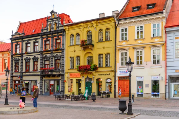 Kosice Eslovaquia Sep 2016 Colorida Arquitectura Calle Principal Kosice Ciudad —  Fotos de Stock