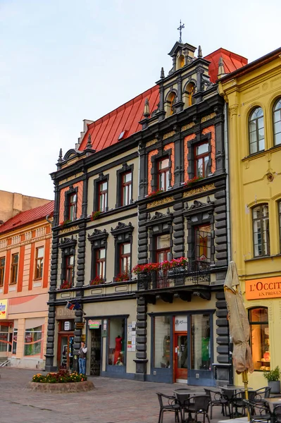 Κόζιτσε Σλοβακία Σεπ 2016 Πολύχρωμη Αρχιτεκτονική Του Κεντρικού Δρόμου Του — Φωτογραφία Αρχείου