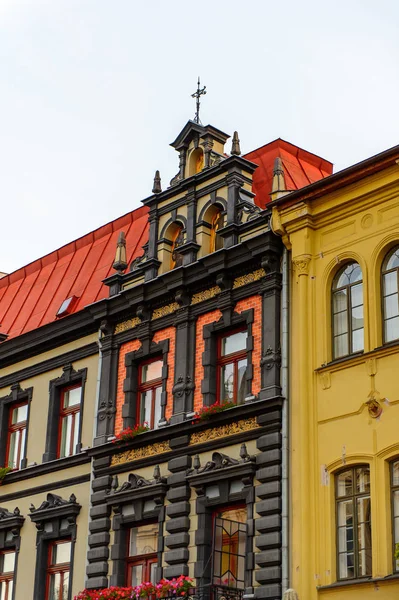 Kosice Slovakia Sep 2016 Colorful Architecture Main Street Kosice Biggest — Stock Photo, Image