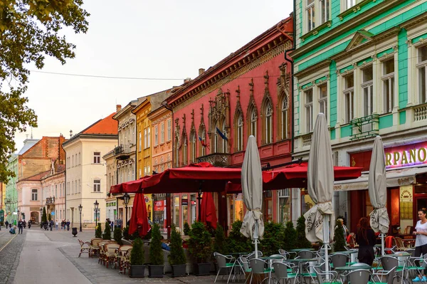 Kosice Eslováquia Setembro 2016 Arquitetura Noite Kosice Maior Cidade Leste — Fotografia de Stock