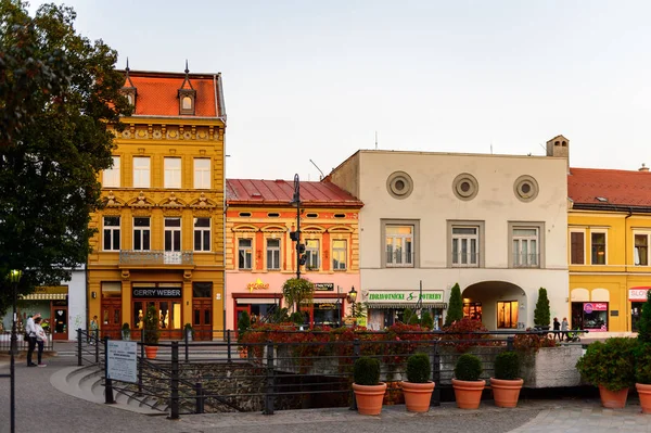 コシツェ スロバキア 2016年9月25日 スロバキア東部最大の都市 コシツェの夕方の建築 2013年の欧州文化首都 — ストック写真