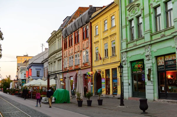Κόζιτσε Σλοβακία Σεπ 2016 Αρχιτεκτονική Βράδυ Του Κόζιτσε Μεγαλύτερη Πόλη — Φωτογραφία Αρχείου