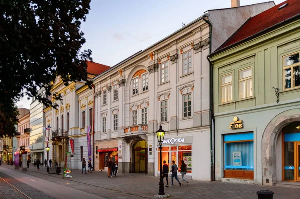 Kosice Slovakien Sep 2016 Arkitektur Kvällen Kosice Den Största Staden — Stockfoto