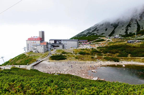 Tatranska Lomnica Slowakei September 2016 Lomnicky Stit Touristisches Zentrum Der — Stockfoto