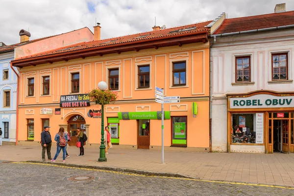 Kezmarok Slowakije September 2016 Hoofdstraat Van Kezmarok Slowakije Een Klein — Stockfoto