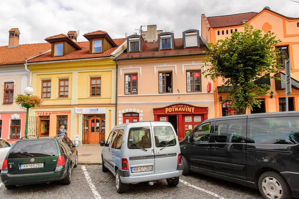 Kezmarok Slovakia Sep 2016 Main Street Kezmarok Slovakia Small Town — Stock Photo, Image