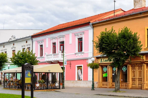 Kezmarok Eslovaquia Sep 2016 Arquitectura Calle Principal Kezmarok Eslovaquia Una — Foto de Stock