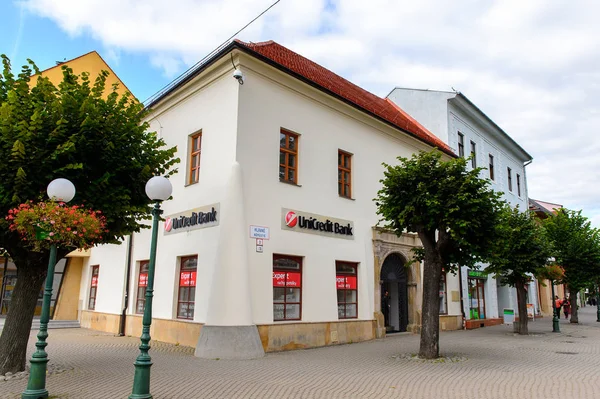 Kezmarok Slovacchia Set 2016 Architettura Sulla Strada Principale Kezmarok Slovacchia — Foto Stock