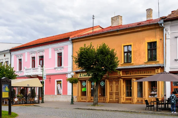 Kezmarok Slovakien Sep 2016 Arkitektur Huvudgatan Kezmarok Slovakien Liten Stad — Stockfoto