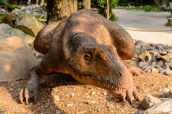 Μπρατισλάβα Σλοβακία Σεπ 2016 Αλόσαυρος Dinopark Στη Μπρατισλάβα Της Σλοβακίας — Φωτογραφία Αρχείου