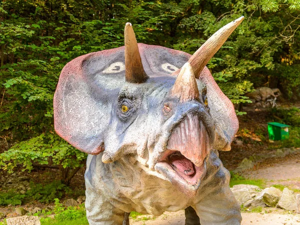 Bratislava Slowakije September 2016 Triceratops Het Dino Park Bratislava Slowakije — Stockfoto