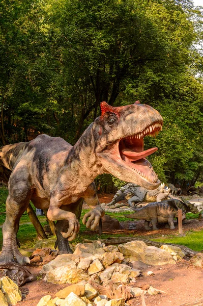 Bratislava Slovakia Syyskuu 2016 Allosaurus Dinoparkissa Bratislavassa Slovakiassa Allosaurus Suvun — kuvapankkivalokuva