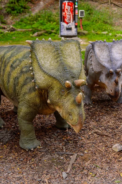 Bratislava Eslováquia Setembro 2016 Chasmosaurus Dinopark Uma Das Atrações Populares — Fotografia de Stock