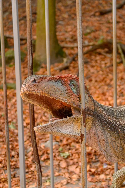 Bratislava Slowakei September 2016 Velokiraptor Dinopark Eine Der Beliebtesten Attraktionen — Stockfoto