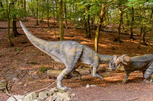 Bratislava Eslováquia Setembro 2016 Paquicefalossauro Dinopark Uma Das Atrações Populares — Fotografia de Stock