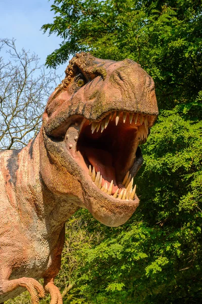 Bratislava Slovakia Sep 2016 Tyrannosaurus Rex Dinopark Bratislava Slovakia Tyrannosaurus – stockfoto