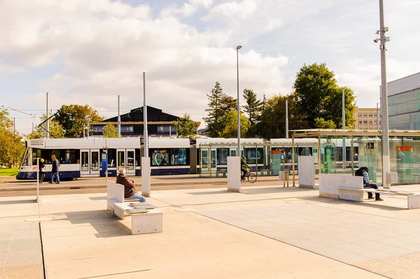 Geneva Suíça Oct 2016 Praça Das Nações Place Des Nations — Fotografia de Stock