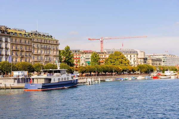 Geneva Svizzera Ottobre 2016 Pontile Ginevra Svizzera Una Città Globale — Foto Stock