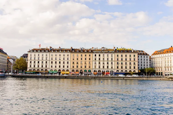 Ginebra Suiza Oct 2016 Arquitectura Ginebra Suiza Una Ciudad Global —  Fotos de Stock