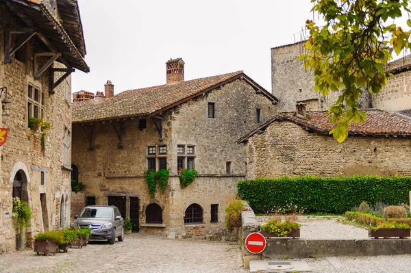 Perouges France Oct 2016 Arhitecture Perouges France Ville Fortifiée Médiévale — Photo