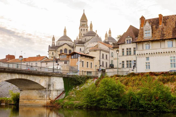 Perigueux Francia Ottobre 2016 Fiume Isola Città Perigueux Francia Città — Foto Stock