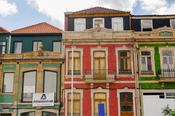 Porto Portugal Jun 2014 Colorida Arquitectura Oporto Segunda Ciudad Más — Foto de Stock