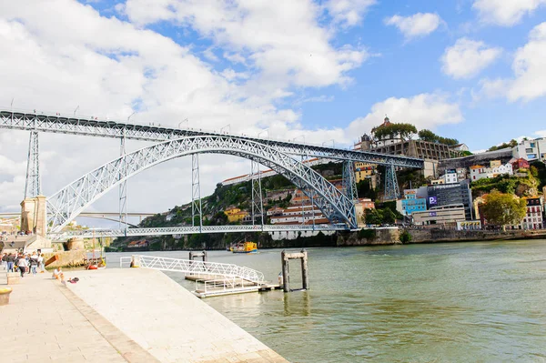 Porto Portugal Jun 2014 Brug Dom Luis Rivier Douro Porto — Stockfoto