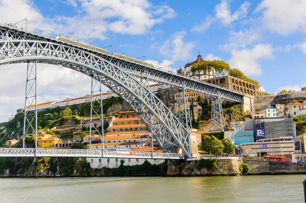 Porto Portugal Jun 2014 Brug Dom Luis Rivier Douro Porto — Stockfoto