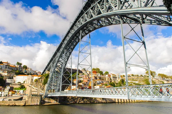 Porto Portugal Jun 2014 Brug Dom Luis Rivier Douro Porto — Stockfoto